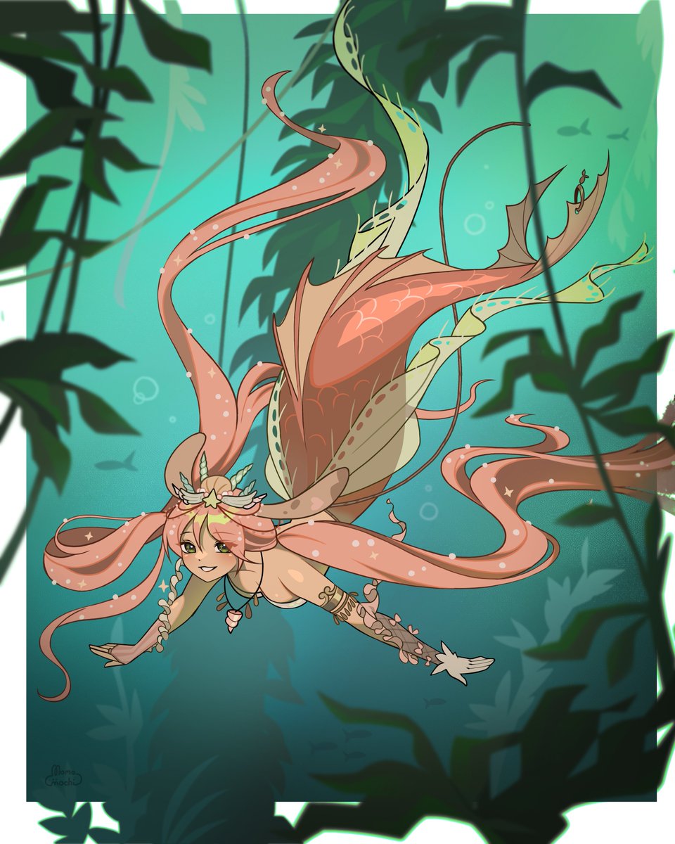 HAPPY MERMAY MOOTIES!🌊🧜‍♀️ 
I hope to see some pretty mermaid art this month #Mermay #artmoots