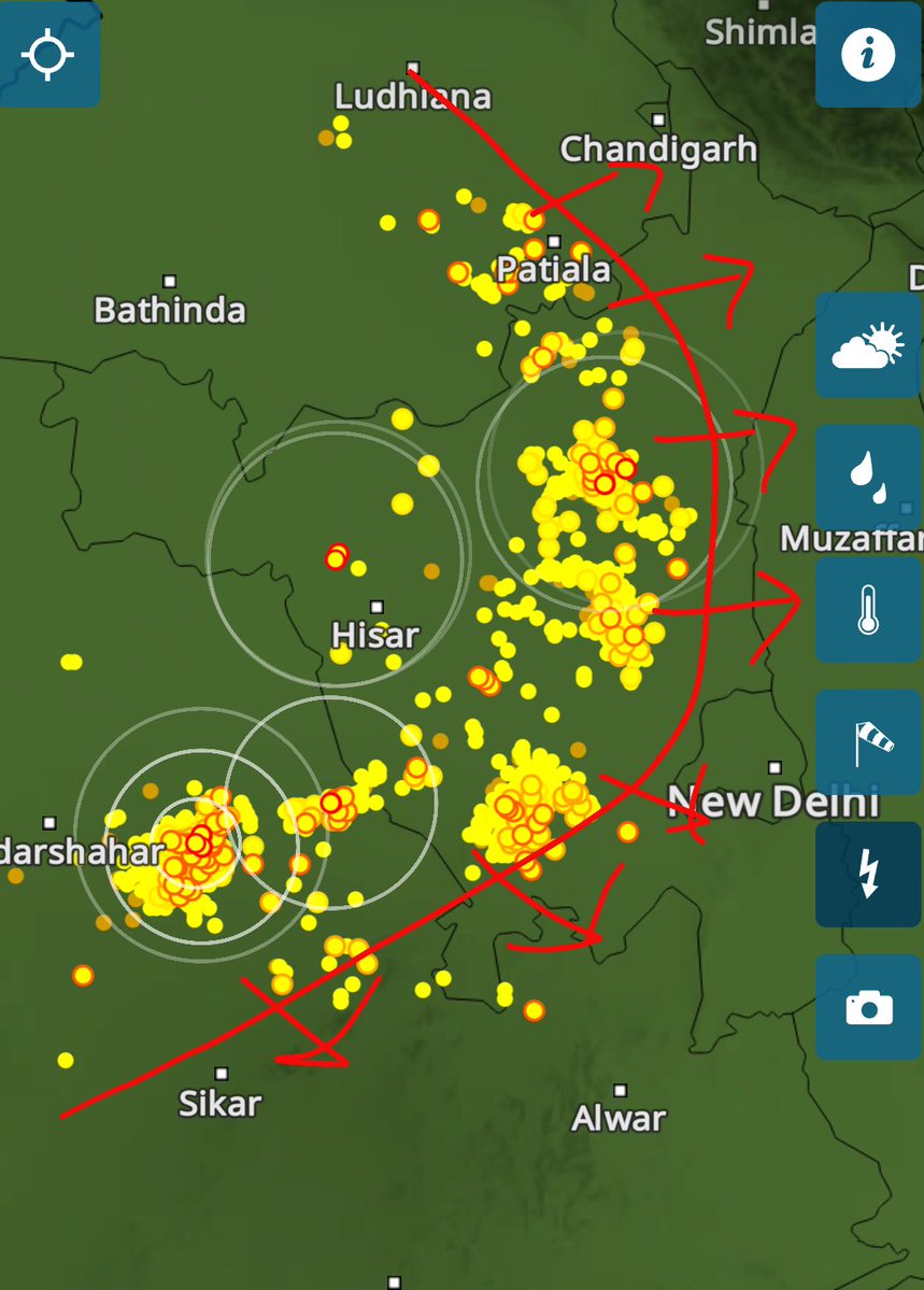 Very  fast moving storm. Bad night for #ncr. 
Stay safe