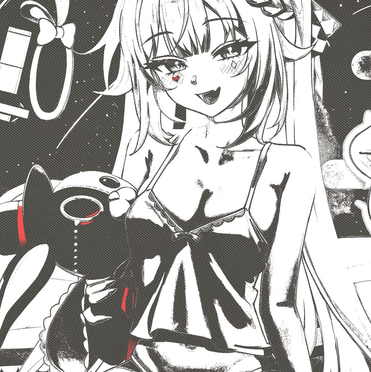 kaleidodic's tweet photo. ⠀
⠀⠀⠀⠀⠀⠀ ⠀late   night   streaming  〜
⠀⠀⠀⠀⠀⠀⠀  ⠀ #seductivesunday  .
⠀ https://t.co/jtOklca6lM