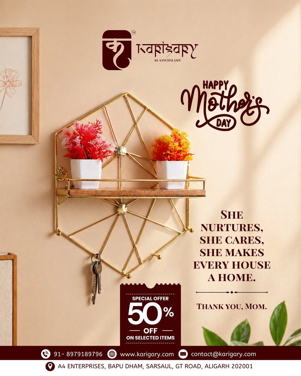Indiankarigary's tweet image. She Nurtures, she cares, she makes every house a Home
Celebrate her unconditional love with a thoughtful gift she’ll treasure.
[Karigary, budget-friendly brass idols, unique tealights accent trays, amazing online handcrafted, cake stands, home decor]
#MothersDay #HomeEssentials