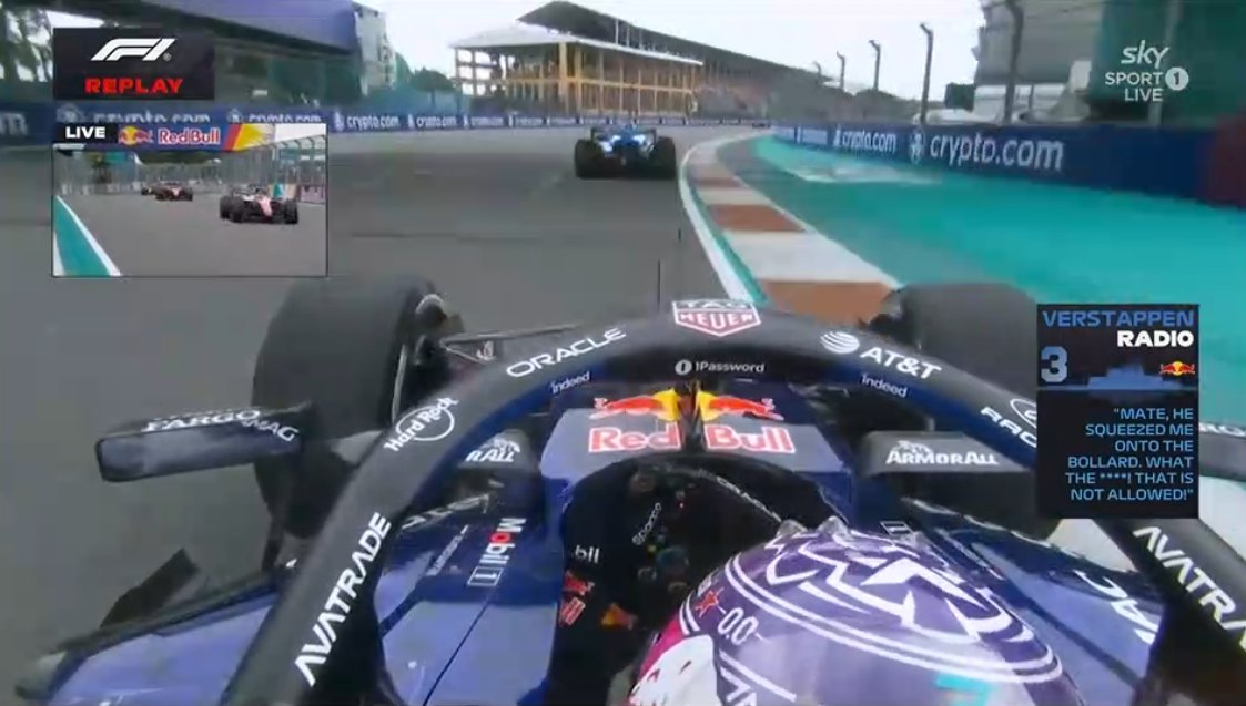 Hace esto a todos los pilotos siempre y luego llora cuando alguien se cierra 2 MILÍMETROS

#F1 #MiamiGP