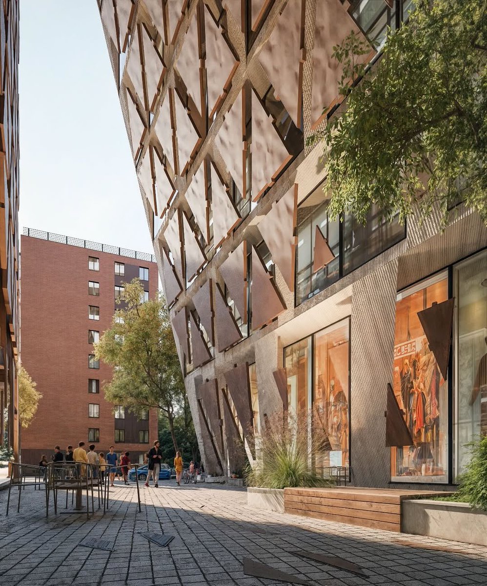 UnthinkableBld's tweet image. Façades layer depth and rhythm, blurring structure and envelope. At ground level, the void becomes a public space for movement and interaction showing architecture as a tool for shaping urban relationships.
@parametricarch 
#Architecture #UrbanDesign