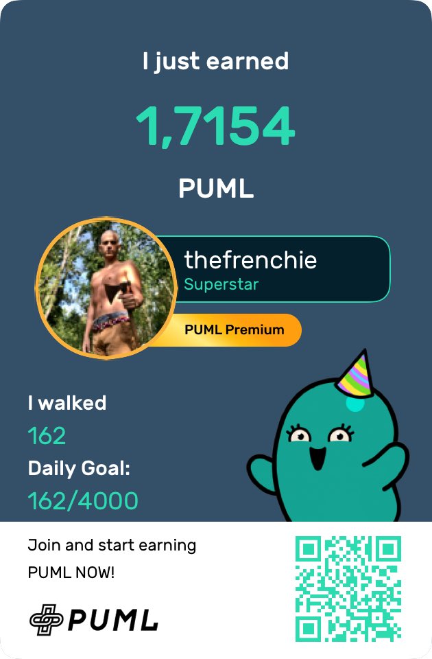 SebastienJambou's tweet image. I just earned 1,7154 on @pumlhealthio - $PUMLx - Proof of Workout 💪  #Run #Walk #Workout #Earn #M2E