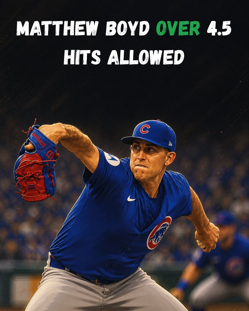 tortpicks's tweet photo. 🐢 Sunday MLB Pair #1 🐢

⚾️ Matthew Boyd OVER 4.5 Hits Allowed

This is a NIGHTMARE matchup for Boyd!

Boyd is OVER this line 3 out of 4 games this season, averaging 11.39 hits per 9 innings pitched! He now faces off against the D-Backs have the BEST batting average in the league against LHP!

6 out of 7 LHP to start against the D-Backs have gone OVER this line with the only miss being a hook at 4 hits.

Trusting the best offense against LHPS to get to Boyd early in this matchup today!