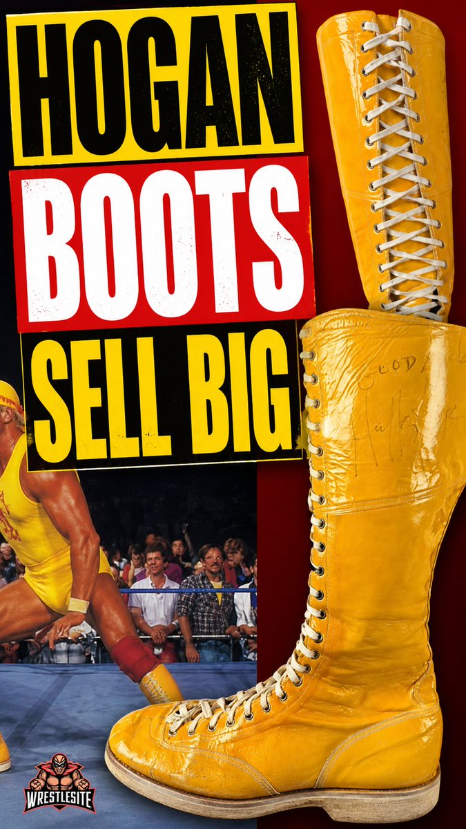 wrestlesitecom's tweet image. 💰 #HulkHogan boots from #RoyalRumble sell for massive auction price
wrestlesite.com/hulk-hogans-19…