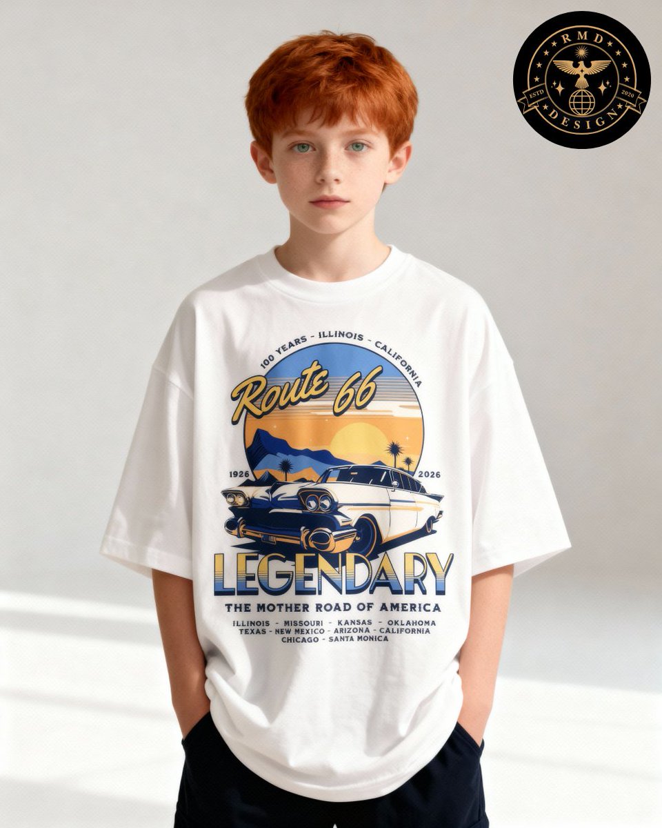 RMDDesign's tweet photo. 🥳🥳🥳🥳🥳🥳🥳🥳

Today we present to you the legendary Route 66.

The Route 66 Collection: 8 colors, 8 states!  Route 66 - 100 Years of Legendary - 1926-2026 - The Mother Road of America.

➡️ The Route 66 Collection:
https://t.co/Q8plTFS8ws

Celebrate 100 years of the legendary US Route 66 – the Mother Road of America! From Chicago to Santa Monica, through 8 states: Illinois, Missouri, Kansas, Oklahoma, Texas, New Mexico, Arizona, and California. Retro design featuring a classic 1950s vintage car, dramatic sunsets, and palm trees – available in 8 color variations, one for each state. Nostalgic, vintage, and perfect for road trip enthusiasts, Americana lovers, and anyone who feels the freedom of the open road.

The following editions are available:

1. Classic Edition

2. Retro Sunset Edition

3. Retro Toy Edition

4. French Sweets Edition

5. Candy Shop Edition

6. Ocean Sun Edition

7. Lilac Wine Edition

8. Deep Wood Edition

Welcome to RMD-Design: Perfect for anyone who wants to add more depth to their style.

Follow for new releases!

RMD-Design Shop Redbubble:
➡️ https://t.co/bZLkiC1gER

X:
➡️ https://t.co/1ebWn7mRss

@xDaily @redbubble @POTUS @FoxNews @CBSNews @BBCWorld @Weltwoche @welt