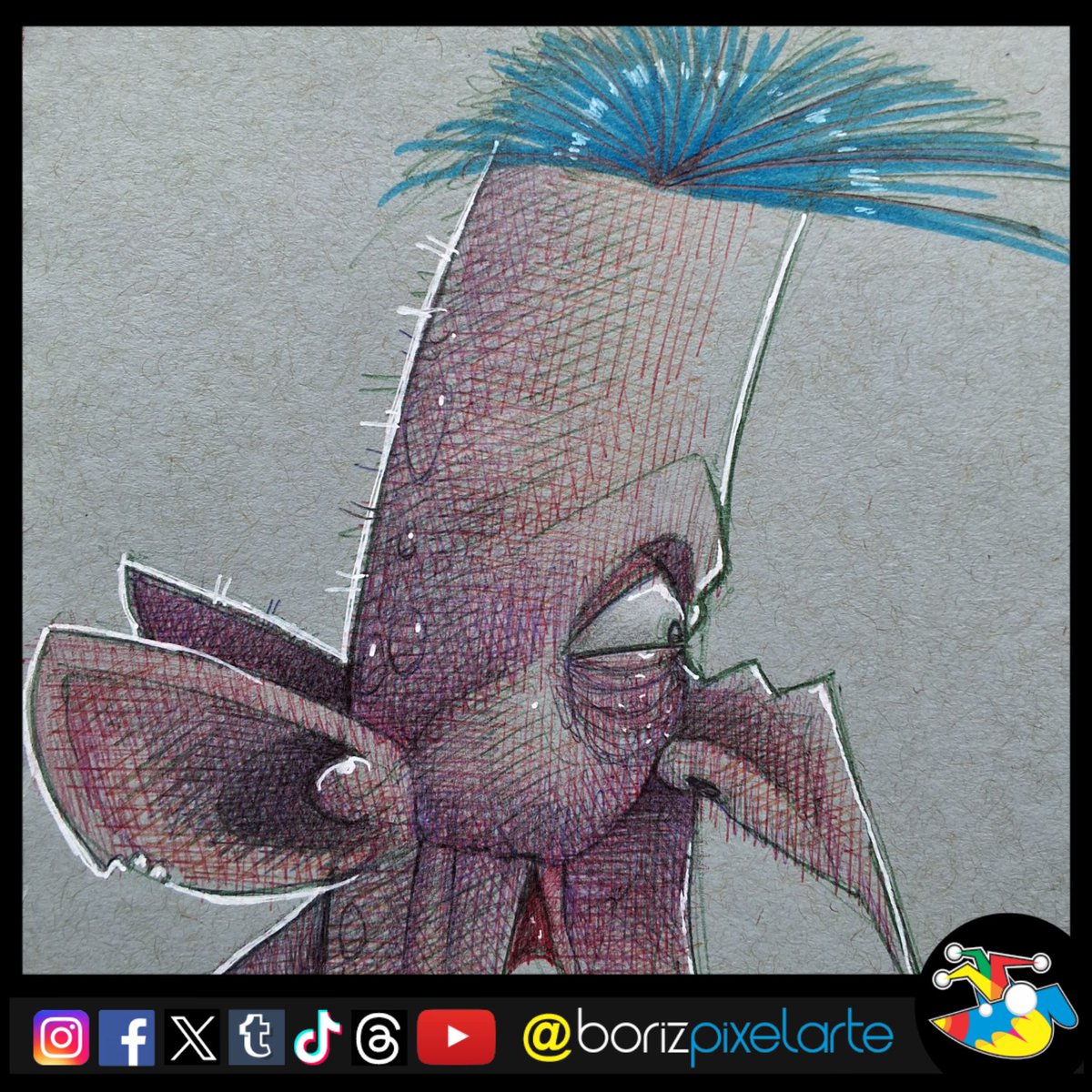 borizpixelarte's tweet image. Sk2510 - mix media
.
.
#FantasyArt
#MixedMediaArt
#CharacterDesign
#DarkFantasyArt
#IllustrationArtists
