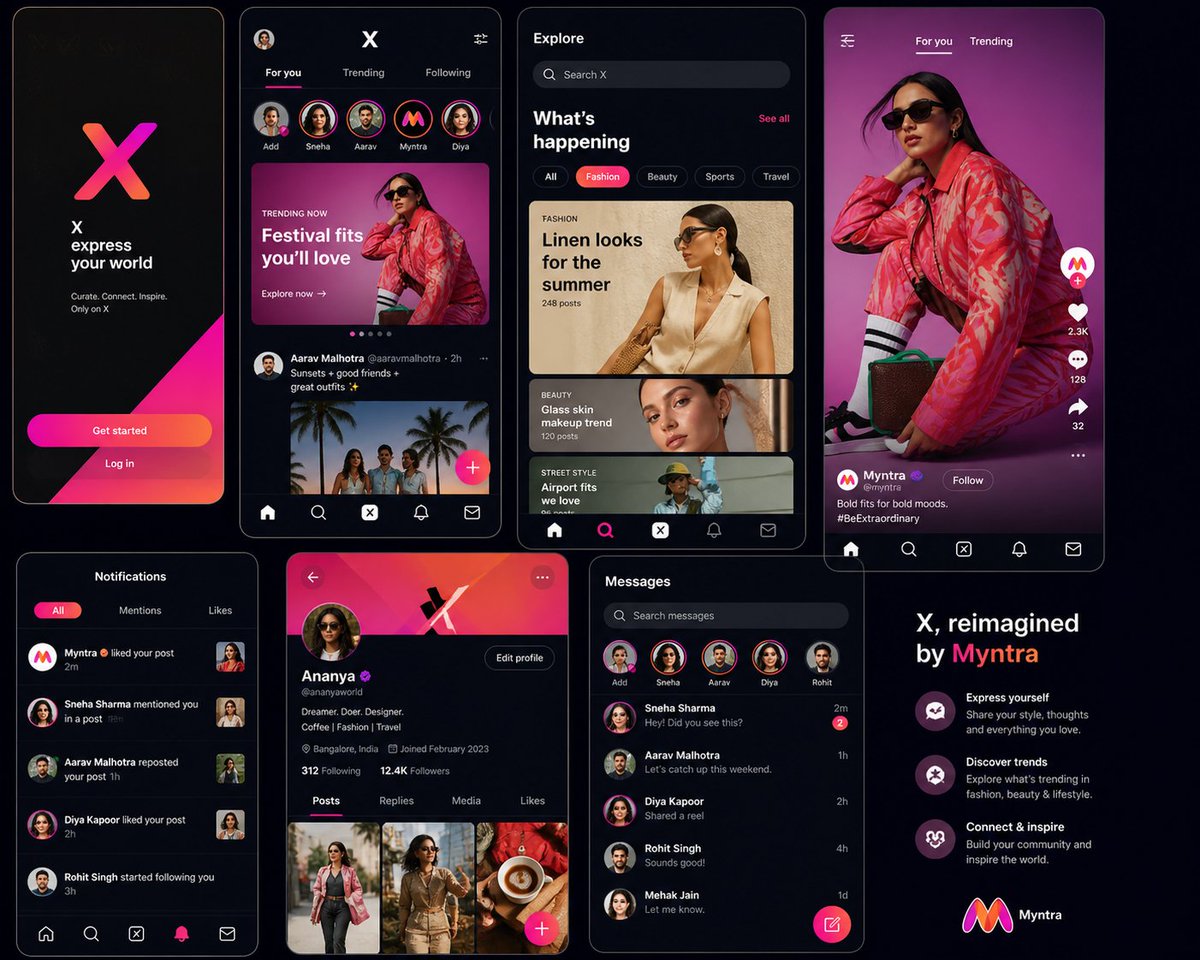 Samiksha743290's tweet image. What if X was designed by Myntra designers 👀👇

Would you actually use it?

#X #myntra #designer