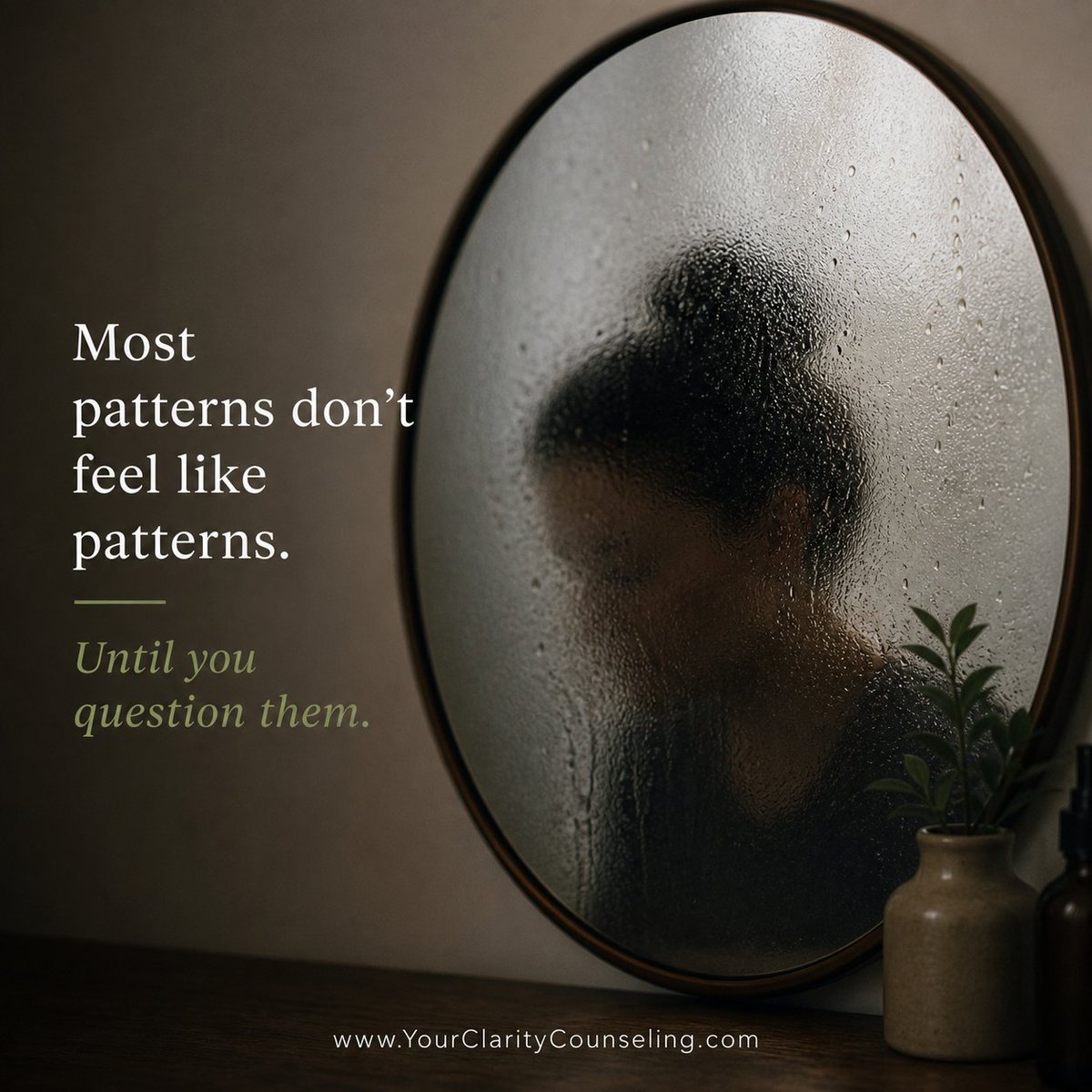 ClarityDetroit's tweet image. Most patterns don’t feel like patterns.
They feel like “just how I am.”

Until you question them.

#SelfAwareness #MentalHealth #Growth #Mindset
