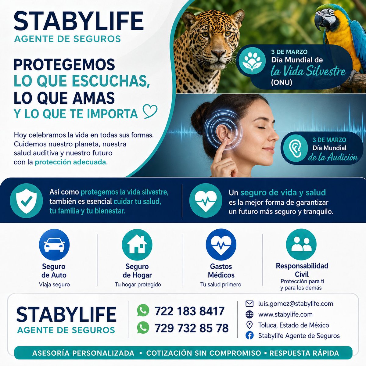 La vida no avisa… pero tú sí puedes estar preparado. Protege hoy lo que más amas y evita arrepentimientos mañana. 💚 Cotiza tu seguro ahora