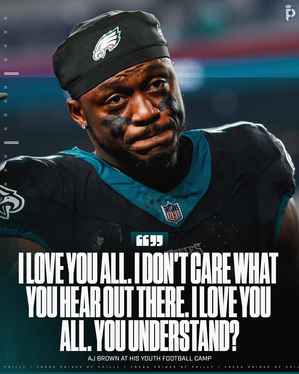 freshprincephi's tweet image. AJ Brown’s message to Eagles fans