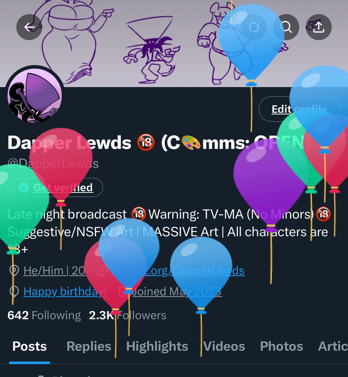 Dapper Lewds 🔞 (C🎨mms: OPEN) tweet media