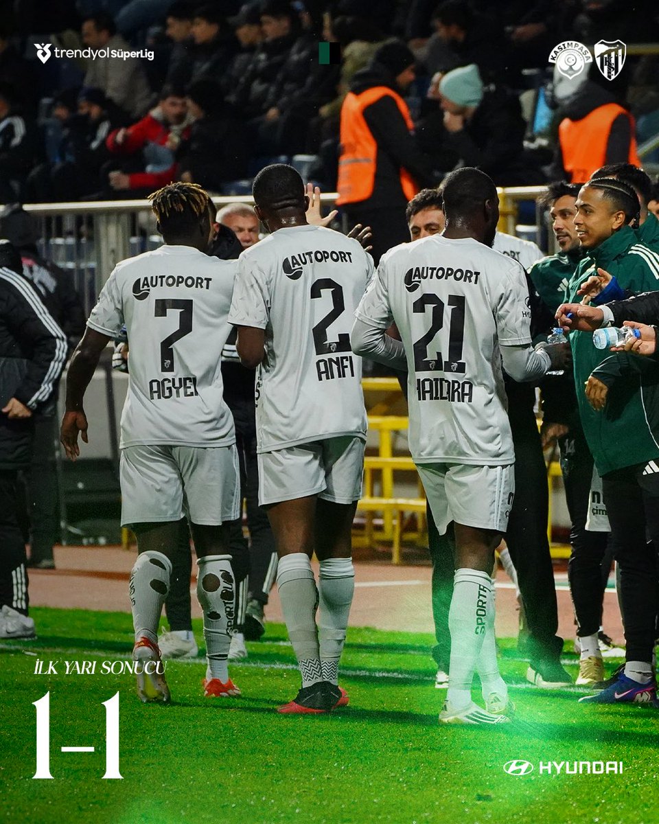 Kocaelispor's tweet photo. Karşılaşmada ilk yarı sona erdi.
1-1
📲 #KASvKS | #DurmaKoşZaferlere https://t.co/KlsWF32adp
