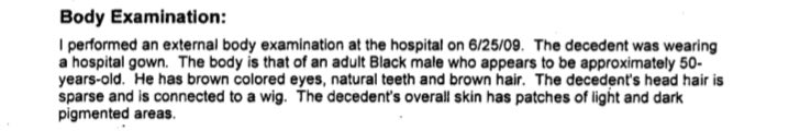 DisastrousSlug's tweet photo. @MediumSizeMeech “The decedent’s head hair is sparse and is connected to a wig.”

Official autopsy: https://t.co/jC9fNExs6u https://t.co/nbhjtoIfoJ