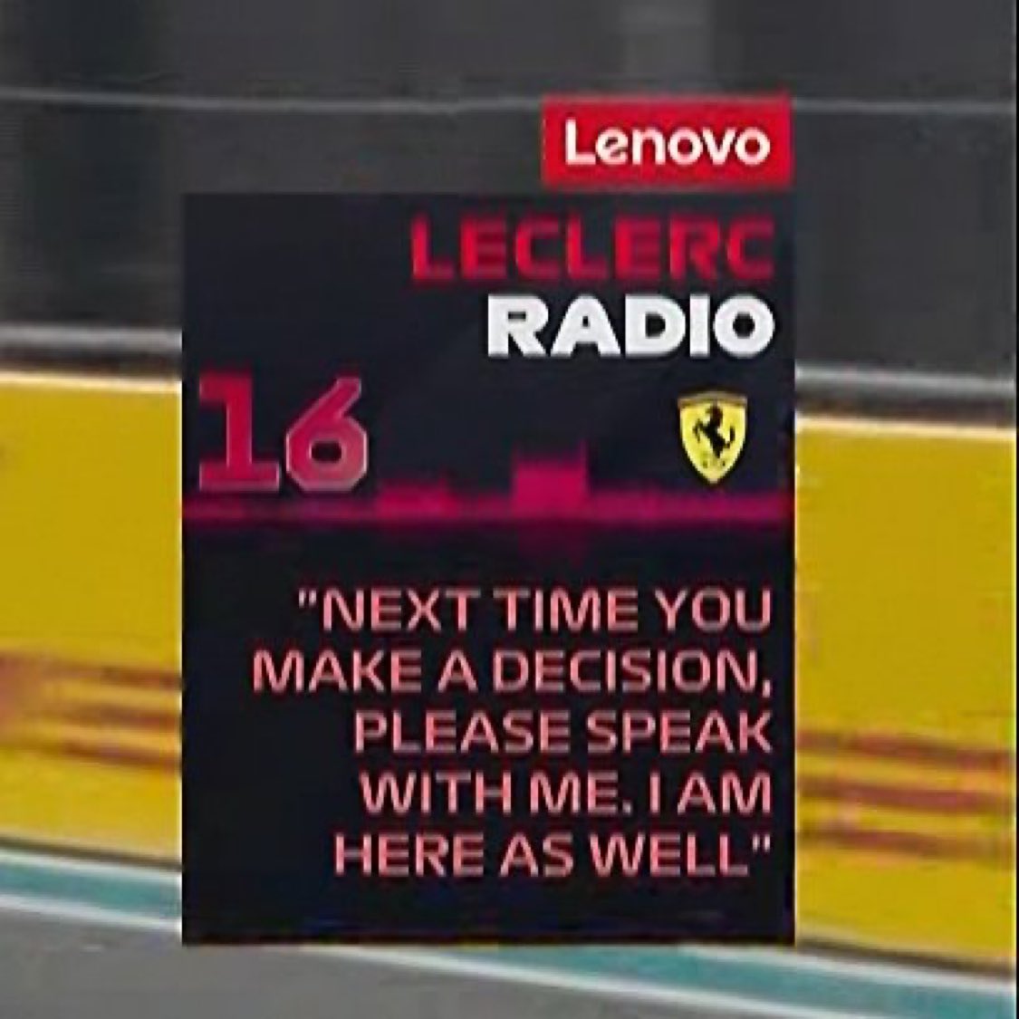 Charles Leclerc chyba nie jest zbyt zadowolony z decyzji o zmianie opon 😬

#F1PL #MiamiGP #ElevenF1