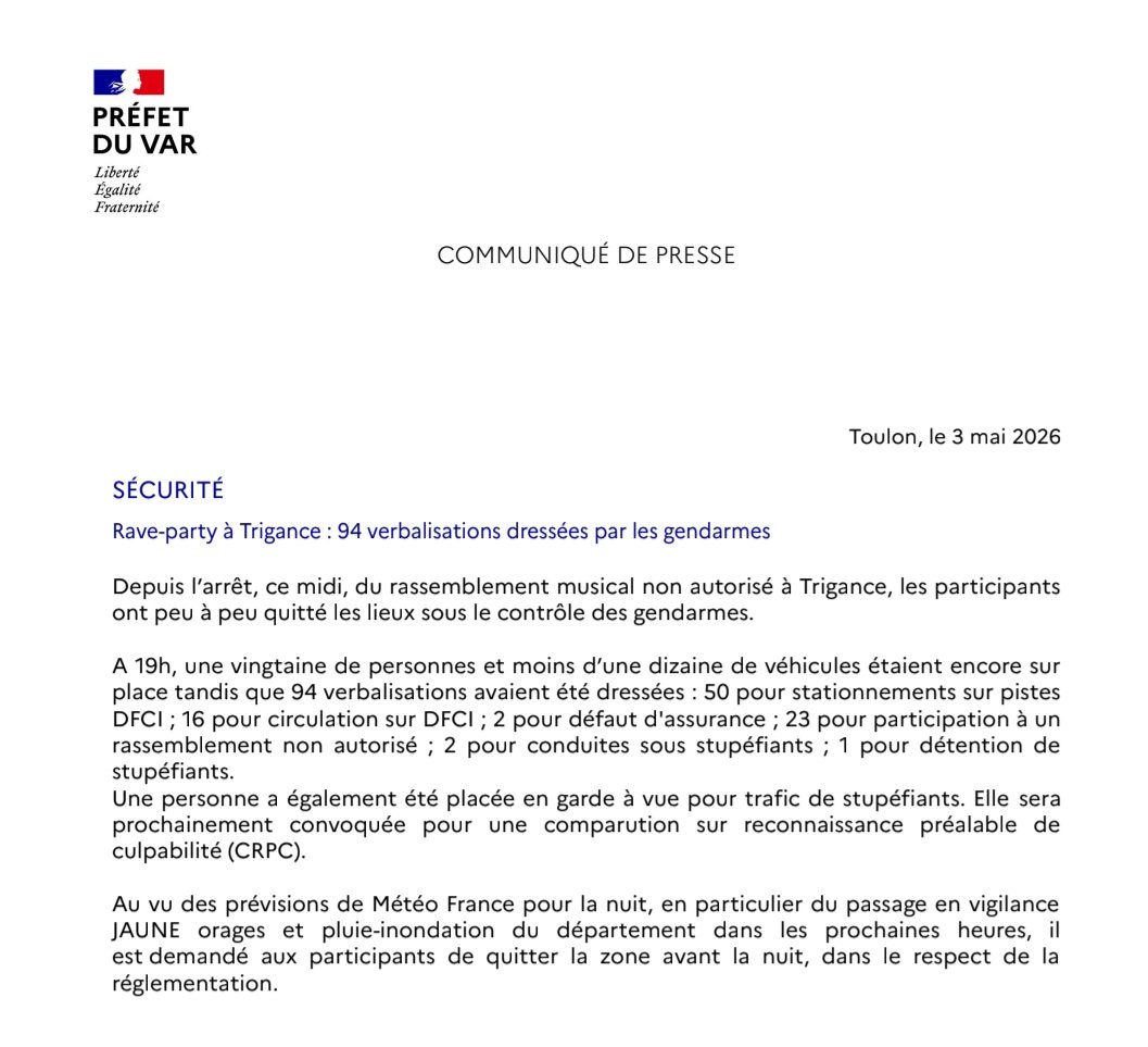 Préfet du Var tweet media
