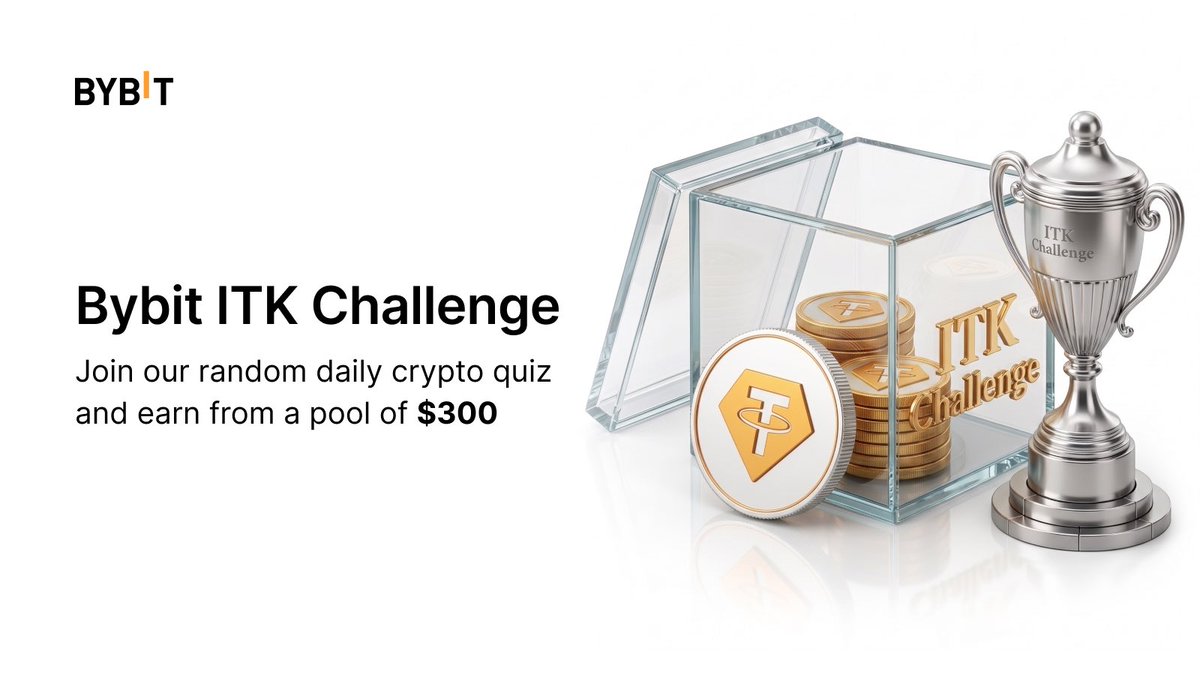 BybitAfrica's tweet image. 📣Test your #Crypto knowledge and walk away with a slice of $300 in #BybitITK Challenge 

📅For 2 weeks in May, 
💰Win Exculusive rewards every week when you answer random daily crypto quizes

To Join 
1️⃣Follow @BybitAfrica and turn on 🔔
2️⃣Retweet this post and tag 3 friends