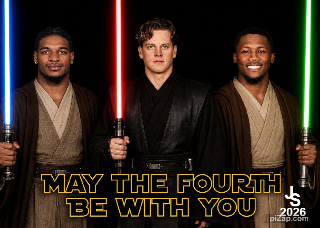 Jennife45487237's tweet image. "May the Fourth Be With You" #Bengals Fans!!
@JoeyB @Real10jayy__ @teehiggins5 @Bengals #RuleTheJungle #WhoDey