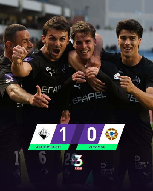 Académica está a 3 pontos da subida direta à Segunda Liga 🖤