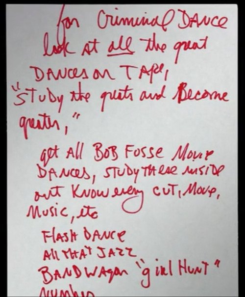 Michael Jackson ALWAYS credited his influences...I KNOW you see Bob Fosse's name written in MJ's handwriting... But y'all rather have y'all gotcha moment. 🙄😒😮‍💨