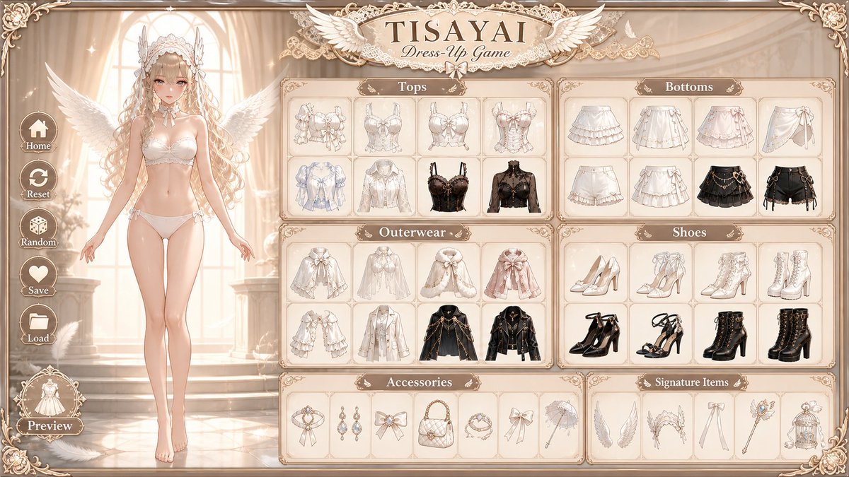 tisayai's tweet image. FLASH style DRESS UP GAME interface 🎶
Use my prompt and attach an image of any character ~ 🎨 Content Aware design
#AIart #tisayai 
#GPT Image 2 /Gemini

🔻 Original Prompt shared in ALT post