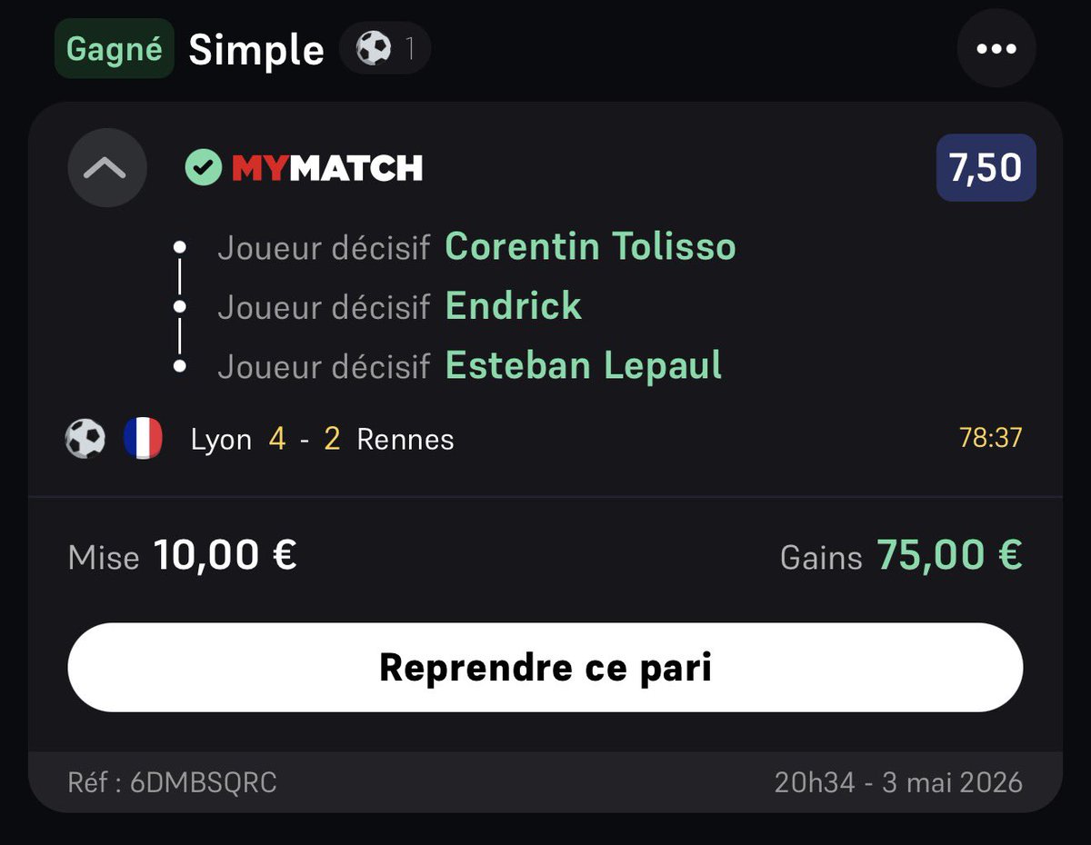 SovereignHestia's tweet photo. Quel soirée, du vert du vert ✅ Merciii @BetClem_ @LeBarjotProno @NEXENPRONOS https://t.co/oOAoWuaH1c