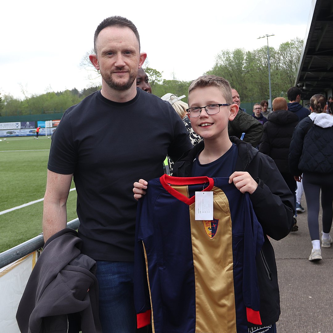 officialEKFC's tweet photo. ๐๐ East Kilbride Football Club, in association with @EKCT1 were thrilled to present 3 young supporters with their very own retro Kilby shirts.
๐ Congratulations to Jackson (11-years-old), Cillian (7-years-old) & Cruz (2-years-old).
#EverythingFromEveryone https://t.co/enRonztULY