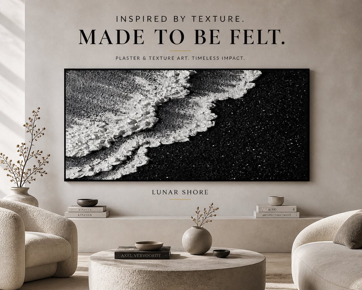 FrameTheWorldUk's tweet photo. Texture you don’t just see, you feel it. 🎨

“Lunar Shore” https://t.co/Xb6rgjwLiA