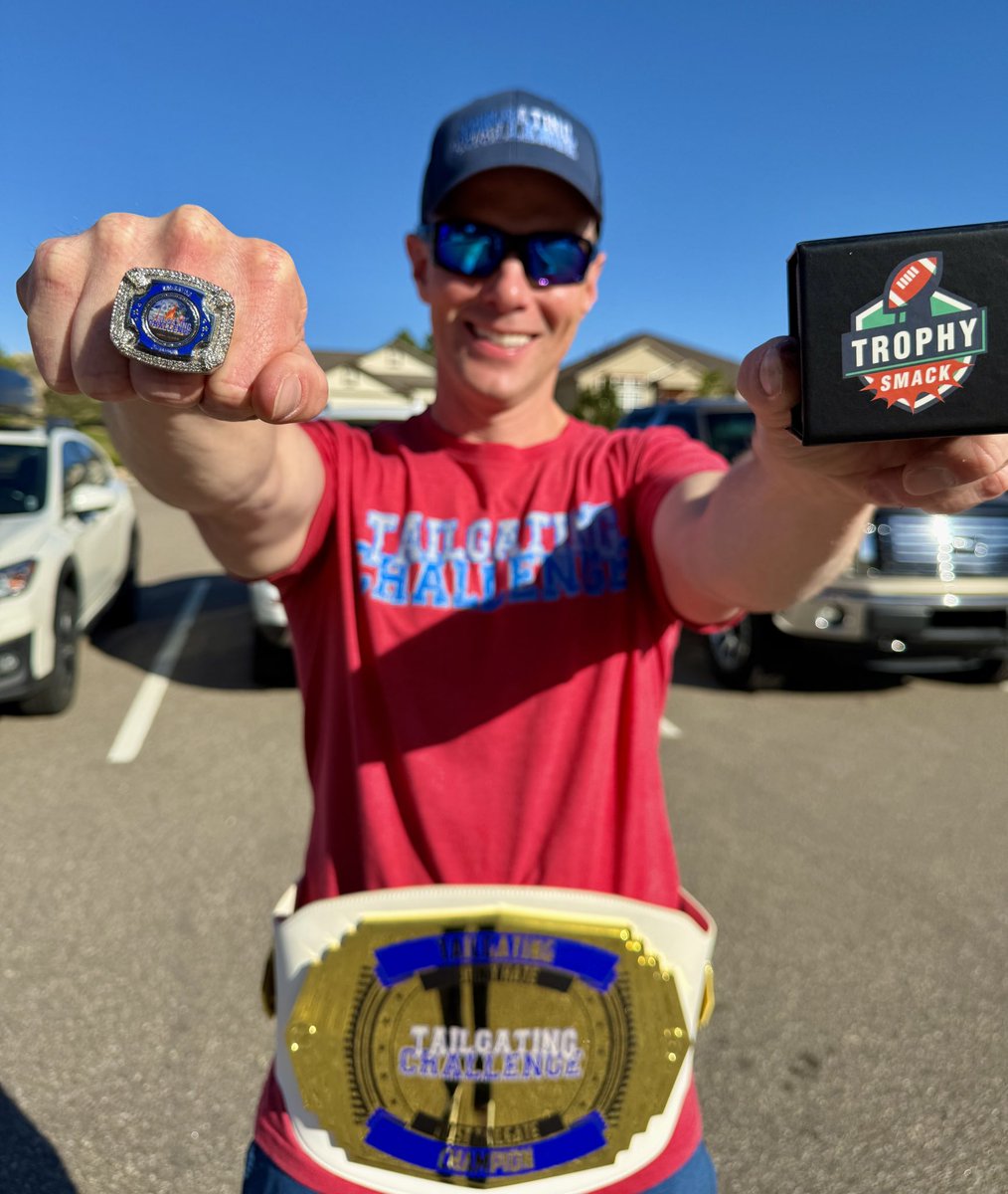 TailgatingChall's tweet image. Championship belt and ring!

@TrophySmack 

#tailgating #champ