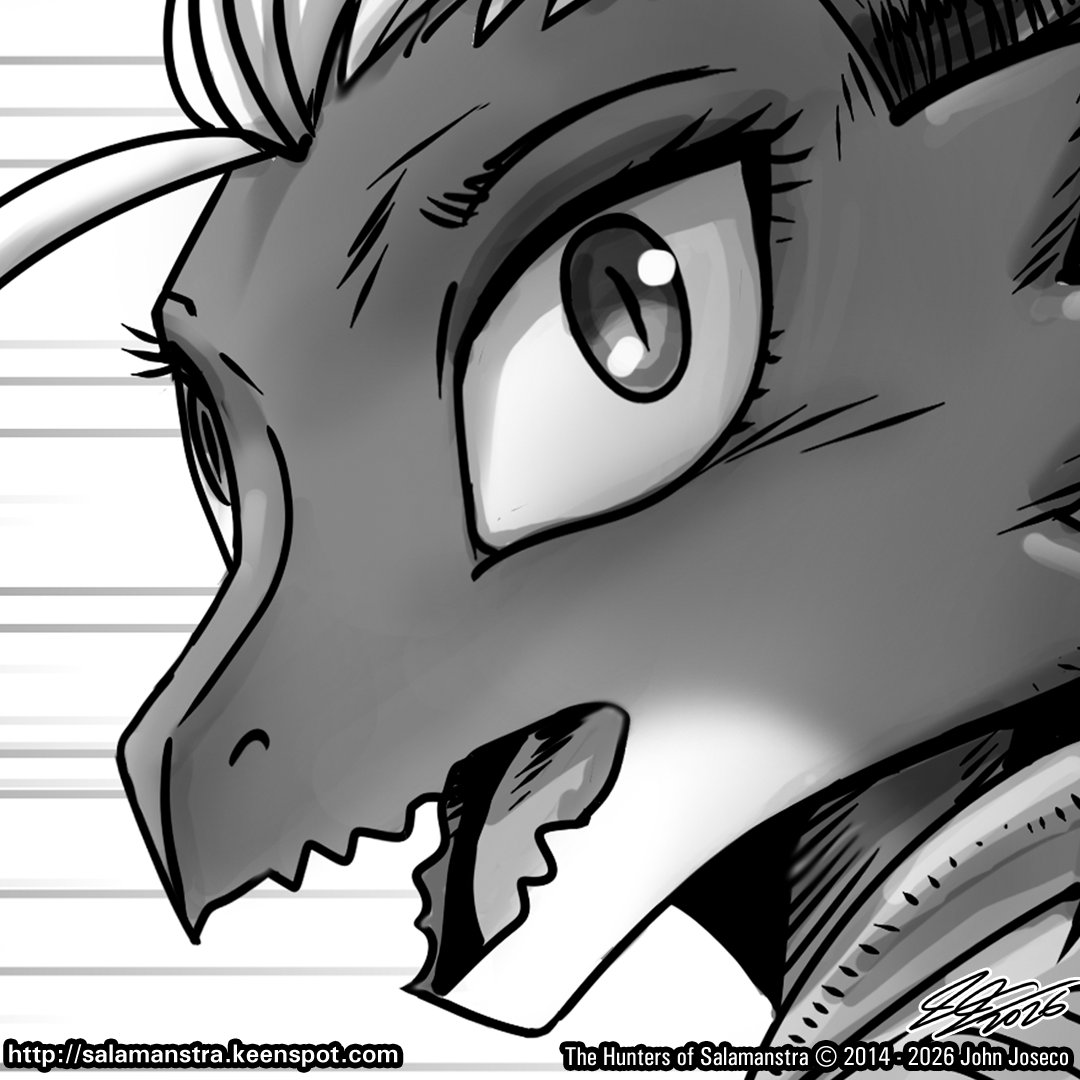 HoSalamanstra's tweet image. The Hunters of Salamanstra: Chapter 35 Page 31 - salamanstra.keenspot.com/d/20260406.html "By the heavens" You can support us by joining our Patreon and spreading the word! Links are on our website!Thank you &amp;amp; Happy Hunting! #WebComic #WebComics #Salamanstra