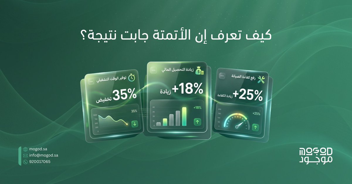 mogod_sa's tweet photo. كيف تعرف أن الأتمتة جابت نتيجة؟

إذا اختصر وقتك، وقلّت أخطاؤك، وصارت قراراتك أسرع…

الأتمتة الحقيقية ما هي أدوات أكثر،
بل تشغيل أبسط… ونتائج أوضح.

في إدارة الأملاك، لما تجتمع العمليات في منظومة واحدة،
ترتفع الكفاءة بدون تضخم في التكاليف.

وهنا الفرق اللي تصنعه الحلول الذكية مثل موجود.

هل نظامك يسهّل شغلك… أو يعقّده؟

#إدارة_الأملاك #الأتمتة #التحول_الرقمي #موجود