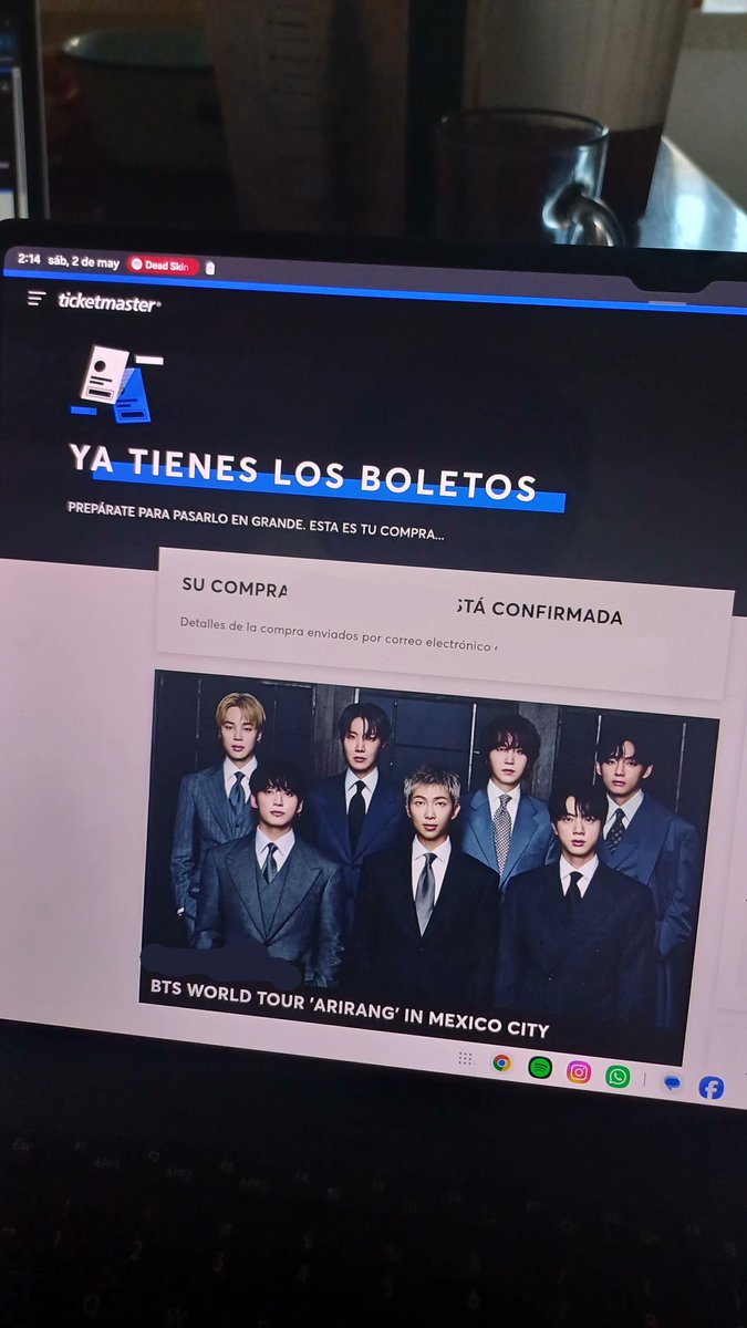 bluebeingblu's tweet photo. NO LO PUEDDO CREER, CONSEGUI BOLETO Y SI VERE A BTS EN MEXICO 😭😭

#BTS_ARİRANG #bts_arirang_mexico https://t.co/FOZWIpkypC
