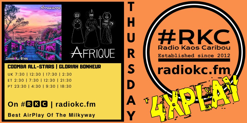 RadioKC's tweet image. ▂▂▂▂▂▂▂▂▂▂▂▂▂▂
#THURSDAY 5│6 𝟰𝘅𝗣𝗟𝗔𝗬𝗦

🕢7:30⚪12:30⚪17:30⚪2:30 UK

🔴Coomba AllStars
🔴GLORIAH BONHEUR

⬇️Details⬇️
🌐 fb.com/RadioKC/posts/…

on #🆁🅺🅲 📻 radiokc.fm
▂▂▂▂▂▂▂▂▂▂▂▂▂▂