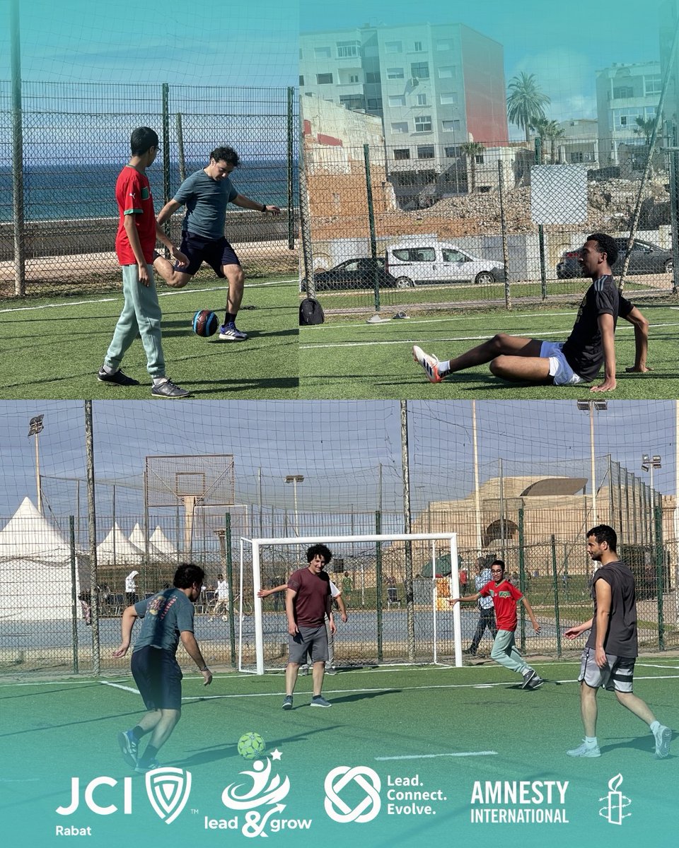 JCI_RABAT_'s tweet photo. Looking back at these moments from our match on March 14th. There’s something special about the hustle on the field when it’s fueled by a shared commitment to human rights.

Shoutout to our partners and every player who brought their A-game for the cause!

#JCIRabat #JCI https://t.co/lWSbYbNoHP