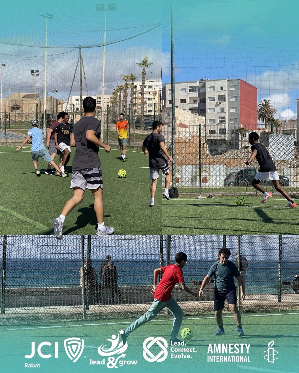 JCI_RABAT_'s tweet photo. Looking back at these moments from our match on March 14th. There’s something special about the hustle on the field when it’s fueled by a shared commitment to human rights.

Shoutout to our partners and every player who brought their A-game for the cause!

#JCIRabat #JCI https://t.co/lWSbYbNoHP