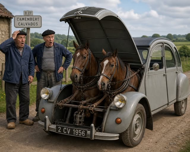 f4dbs's tweet image. [INOVATION] Avec la flambée des prix du carburant, 2 normands réinventent la célèbre 2cv #voiture