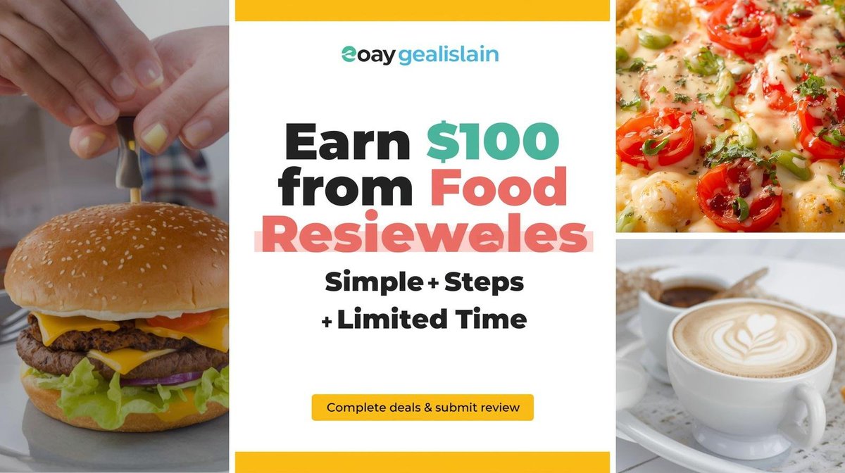 mdsohel848819's tweet photo. Get paid $100 to review food 🍔

Start here: https://t.co/aSveeJUxR2
#FoodReview #FoodLovers #FreeFood #FoodDeals #FoodBlogger https://t.co/1j8SviRkqi