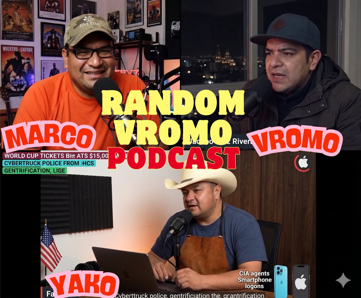 vromo's tweet image. open.spotify.com/episode/3bomVe…    🔥En este episodio tripolar grabamos desde tres locaciones distintas: VROMO desde #torreon , Jacobo Díaz Rivera "El Yaco" desde la Z.M. #Guadalajara, y Fanflina desde #Alabama, USA. 🎙️