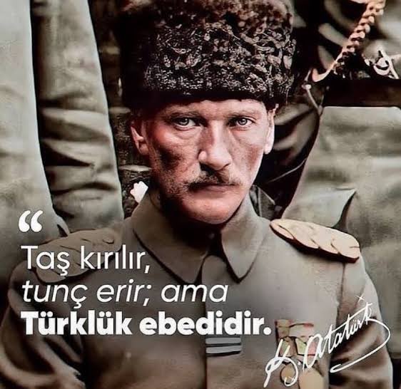 kutlu_Akpinar's tweet photo. “Taş kırılır tunç erir; ama Türklük ebedidir”  🇹🇷 Ulu Önder https://t.co/p5EID77bAP