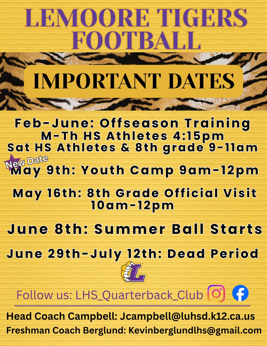 Lemoore High School Football tweet media