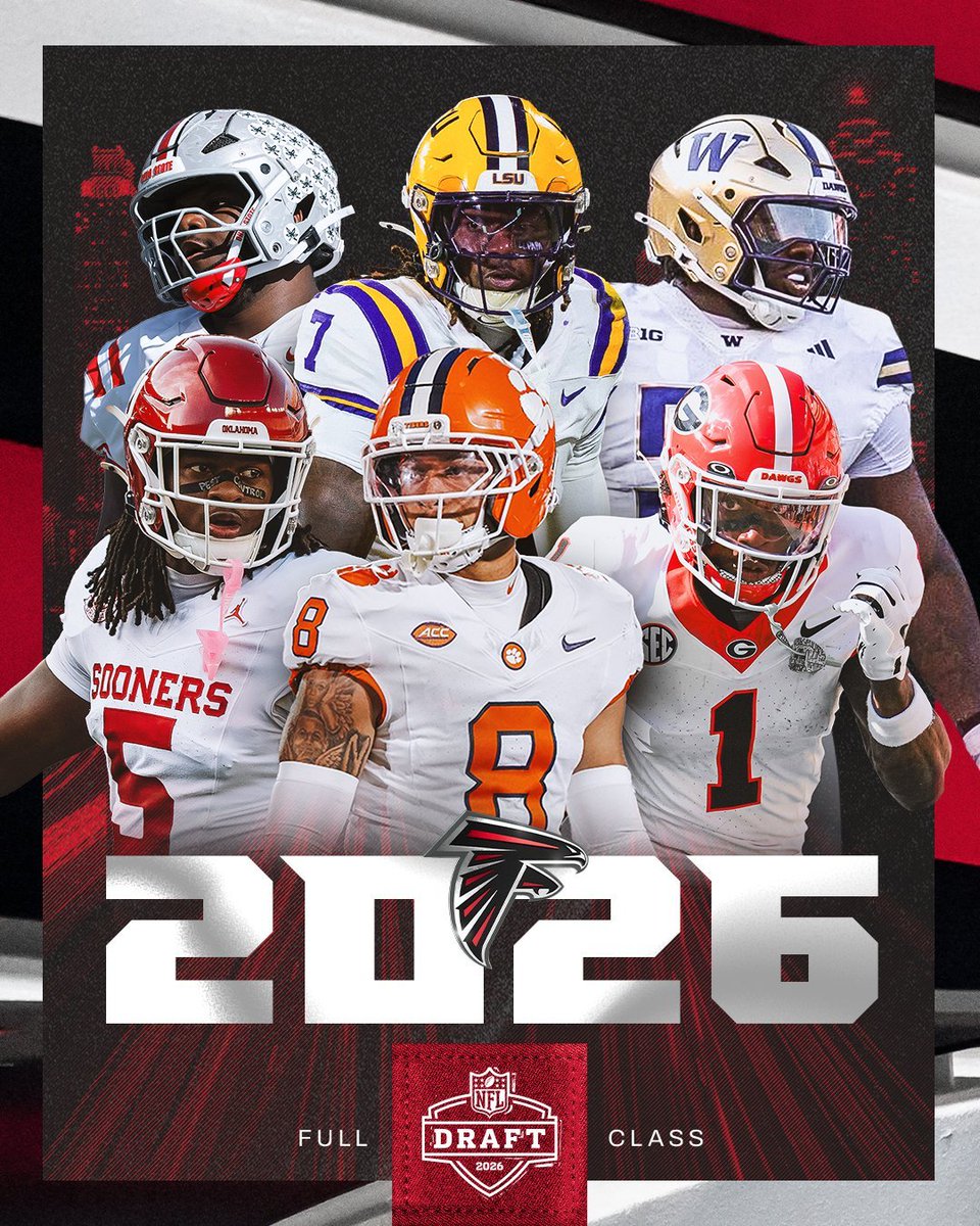 FalconsPlayBR's tweet photo. ANÁLISE DA CLASSE DE DRAFT 2026 DO ATLANTA FALCONS!

(PARTE 7 DE 7)

Fechando essa série de threads, irei analisar agora a classe dos Falcons como um todo, contextualizando toda a situação do Front Office nessa offseason e a escolha de cada jogador. https://t.co/sUd4FV4wdV