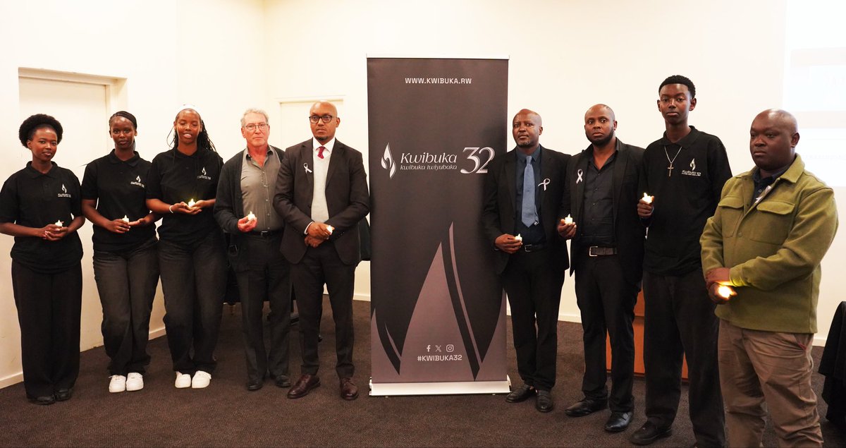 rwandainsa's tweet image. Today in #CapeTown, over 250 members of the Rwandan Community and friends of Rwanda gathered in solemn remembrance of the 1994 Genocide Against the Tutsi.

First counsellor Mr. Didas Mungarurire speaking on behalf of High Commissioner @ehategeka, reminded “Remembrance is a shared