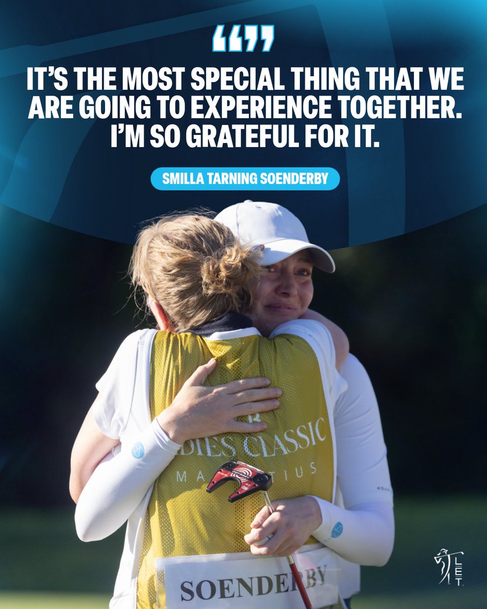 LETgolf's tweet photo. An emotional Smilla Tarning Soenderby reflects on a special win with her Mum on the bag 💭🇲🇺

#MCBLadiesClassic https://t.co/heUGuvoeit