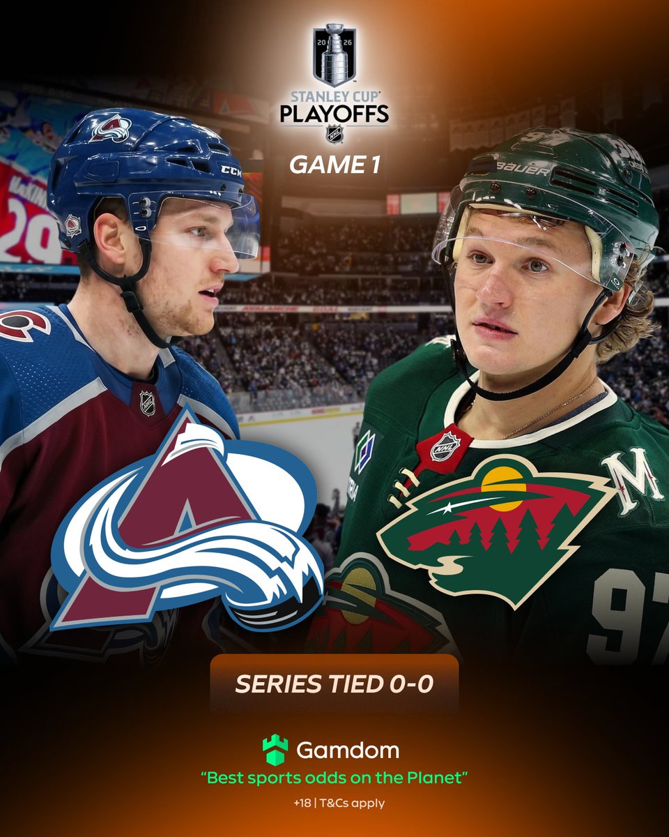 gamdomsport's tweet image. Two teams rolled through Round 1 like it was nothing. 🤝

Now the #Avalanche and #Wild collide with real Stanley Cup aspirations in mind. 💭

Round 2 is about to get violent in the best way. 👊