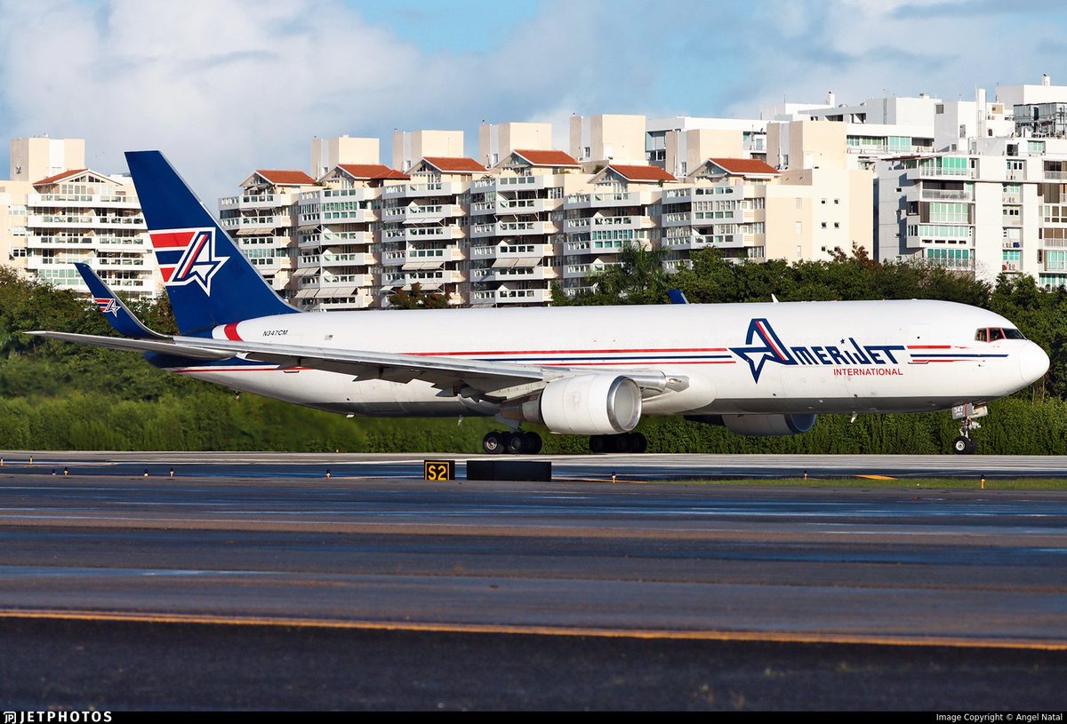Flightwatcher1's tweet image. Amerijet International B767-338(ER)(BDSF) 
Código de llamada: AJT4473 
Matrícula: N373CM 
Hex: #a43f2e
Desde Miami Intl. 🇺🇸 a Valencia 🇻🇪, ayer en la noche llegó otro a Caracas🇻🇪 también desde Miami🇺🇸. 📦📦
#Venezuela #USA