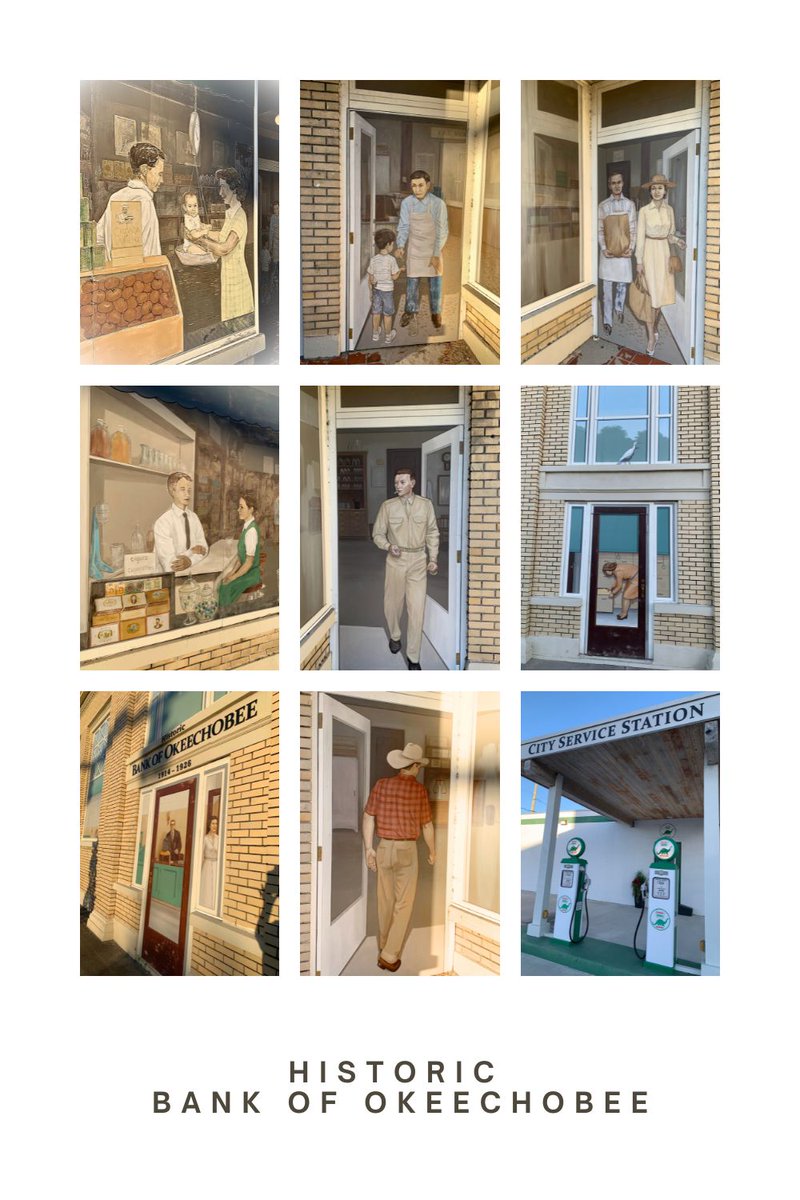 History meets street art in Okeechobee. The historic Bank of Okeechobee building now tells its story through the “Looking Back Through The Windows of Time” mural. bucketlistbegone.blogspot.com/2026/05/the-ba… #okeechobee #okeechobeeflorida #murals #bankofokeechobee