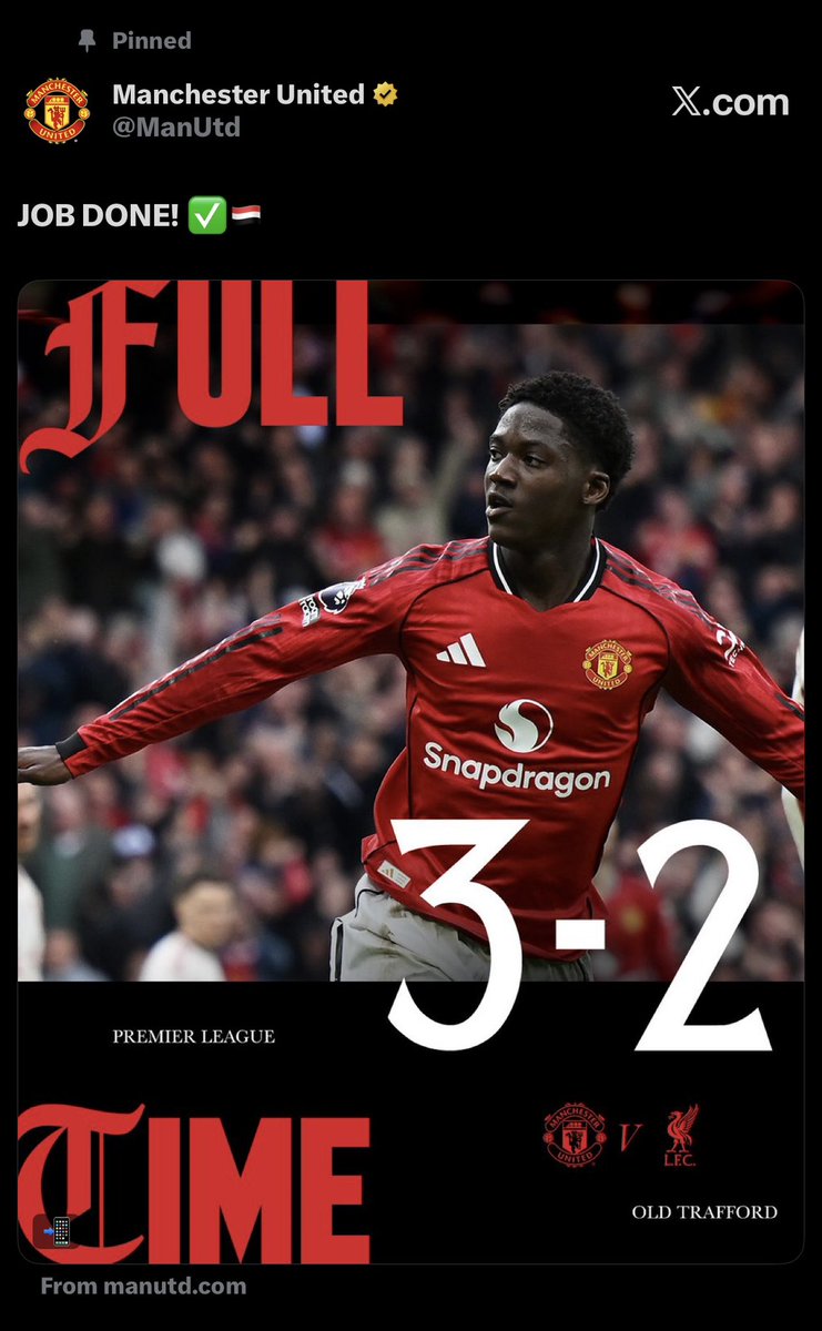 _sharoro's tweet photo. First time was so nice we had to do it again.
Job done ✅
#GGMU #MANCHESTERUNITED #manu #liverpool #reddevils #manchesterisred https://t.co/NXSaGmuQNA