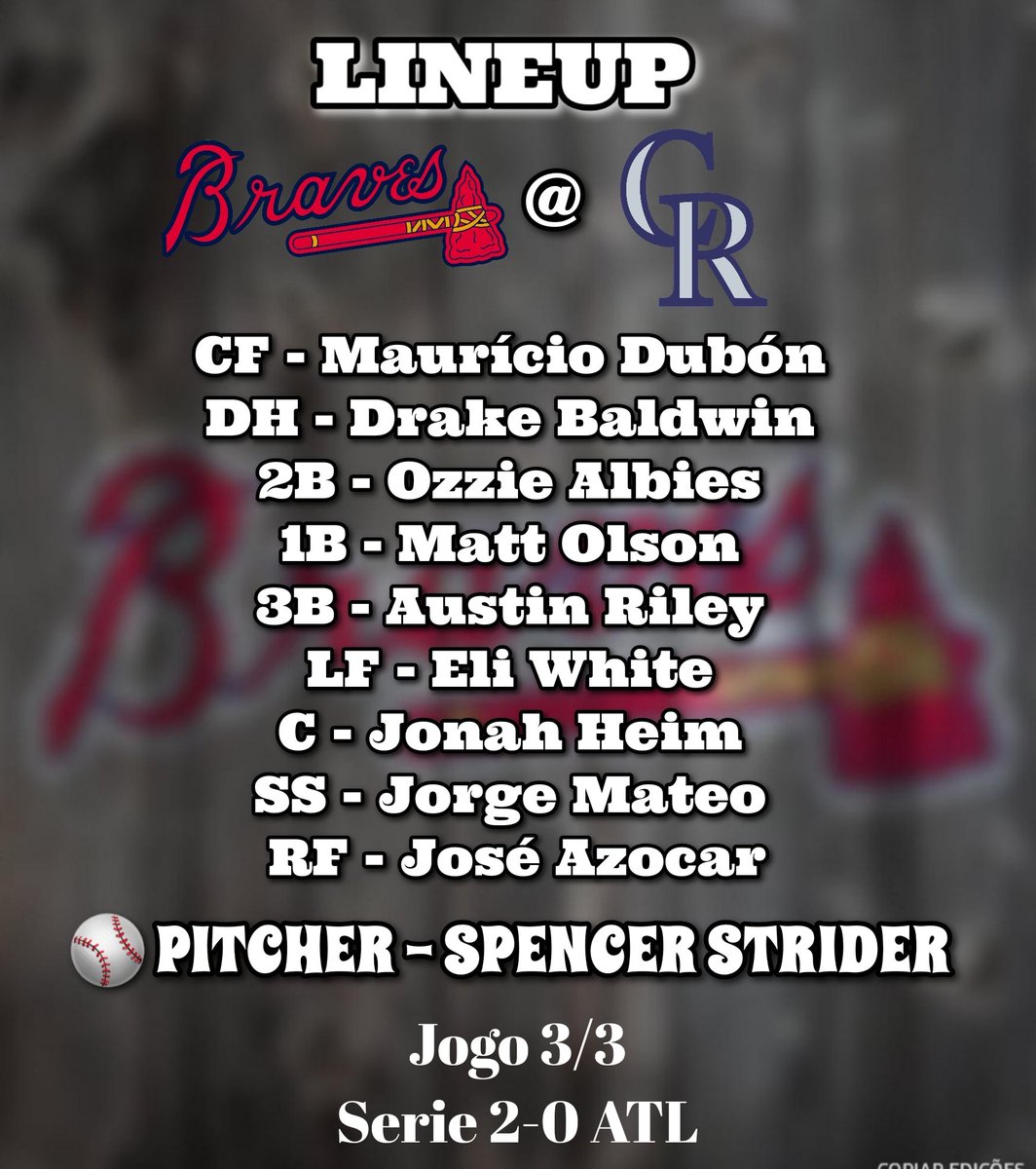 Atlanta Braves Brazil tweet media