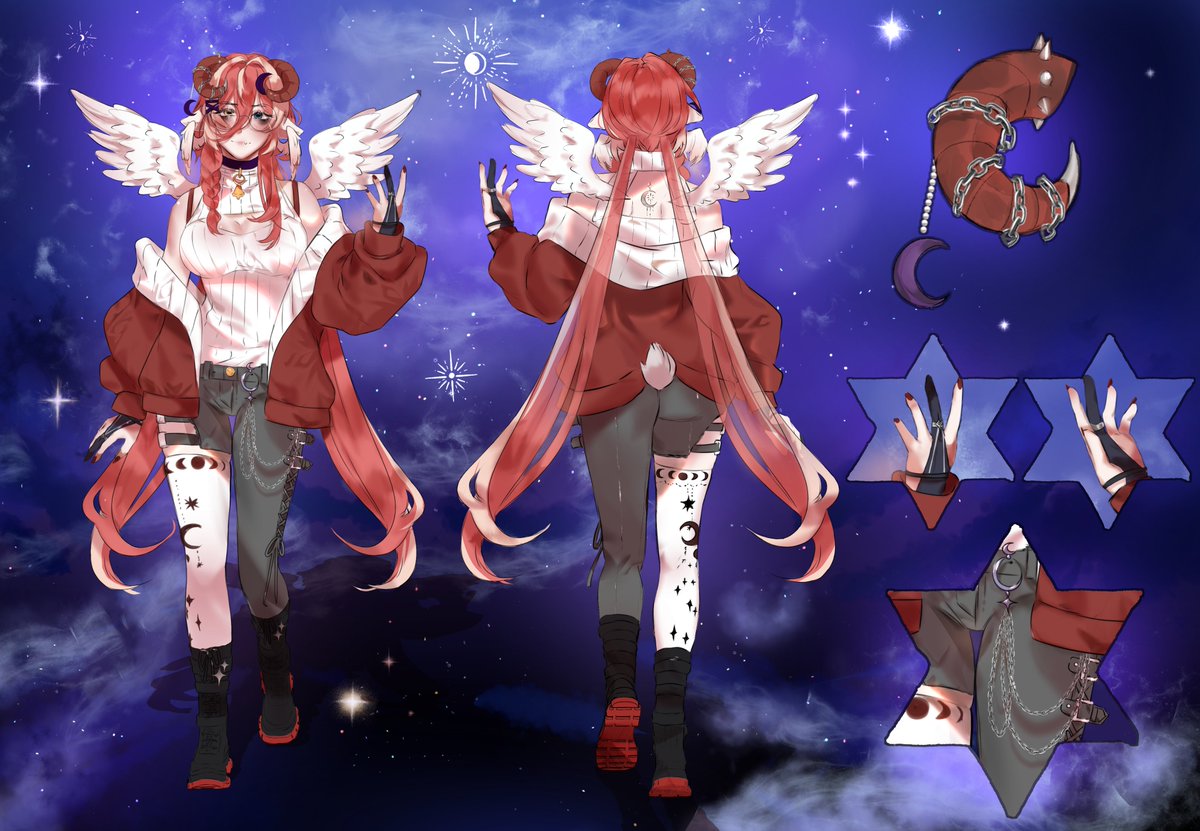 Fluffinshiree's tweet photo. My Vtuber design has been updated!!!

 I want to give a heartful thank you to @Jowiszca who made this for me. They are absolutely talented and I highly recommend getting comms from them!! https://t.co/gNsxKzzBpX