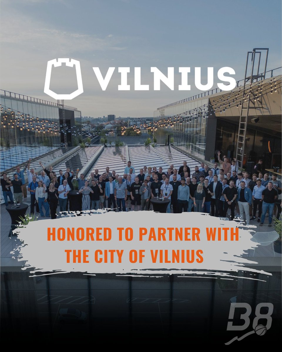 B8summit's tweet image. Proud to partner with the City of Vilnius.

Honored to have the City of Vilnius supporting our vision and helping us bring the basketball community together.

#B8Summit2026 #Vilnius #Partnership #BasketballCommunity #SportsBusiness